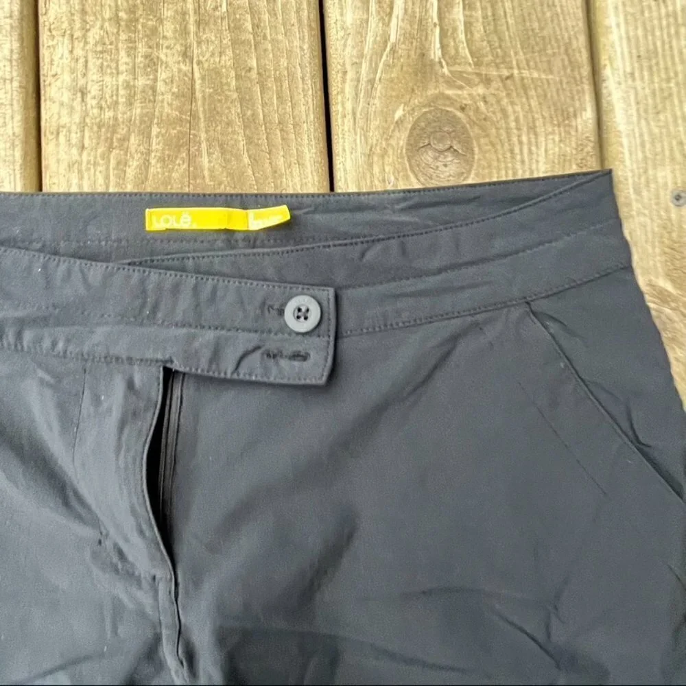 ** Lole Pursuit size 8 Walk Active Black Shorts quick dry
